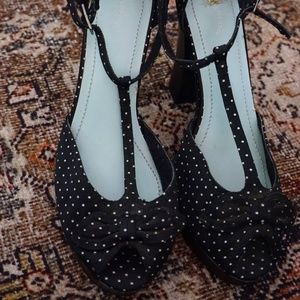 Retro pinup Polka dot vintage Elemenno heel 7